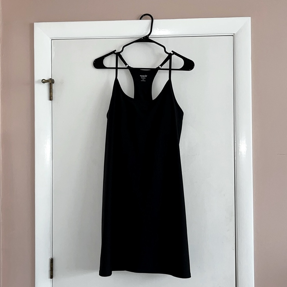 Old Navy Black Mini Slip Dress